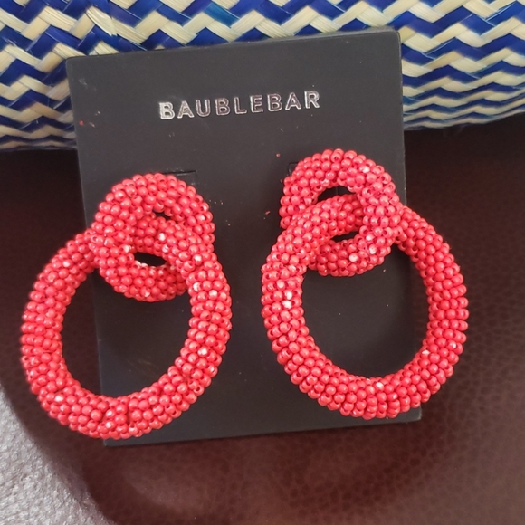 BaubleBar Jewelry - *Sale 3/$25*  Red Bead Post Earrings
